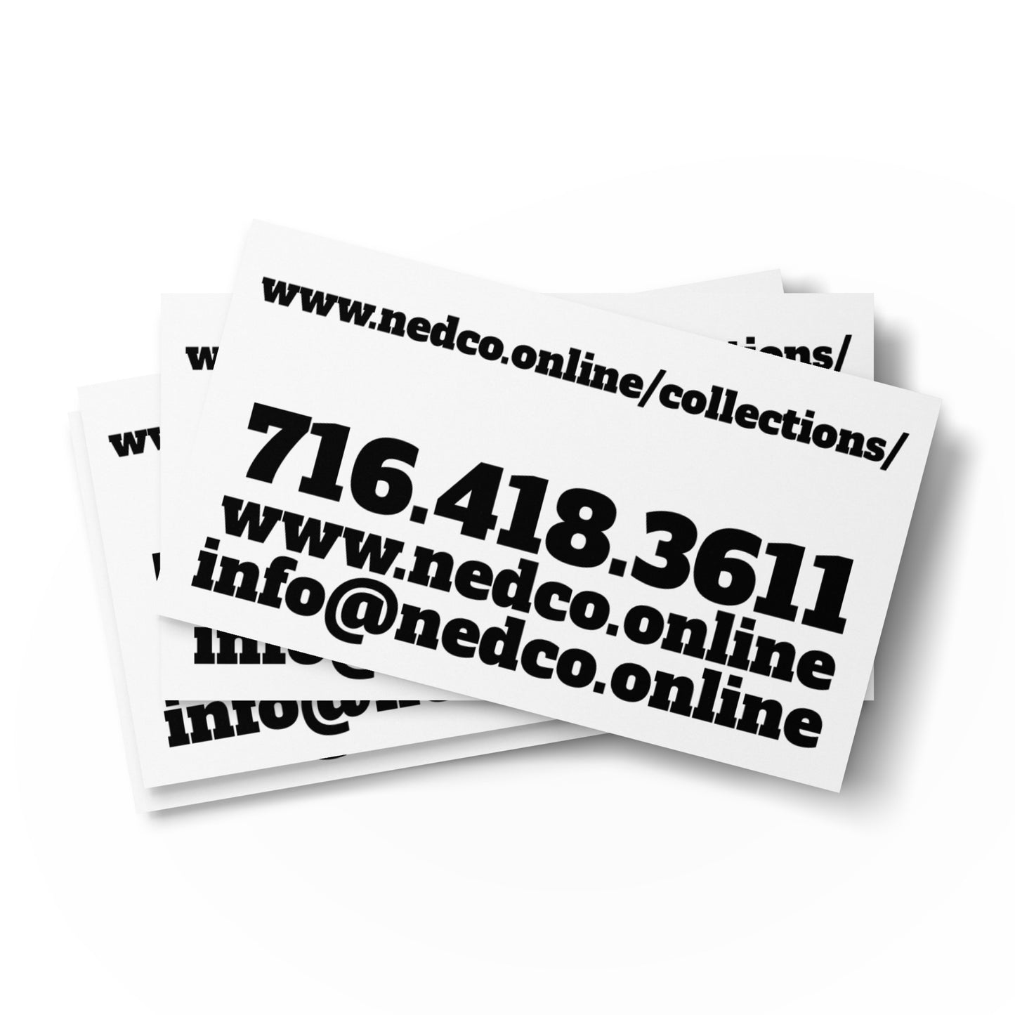 Set of business cards