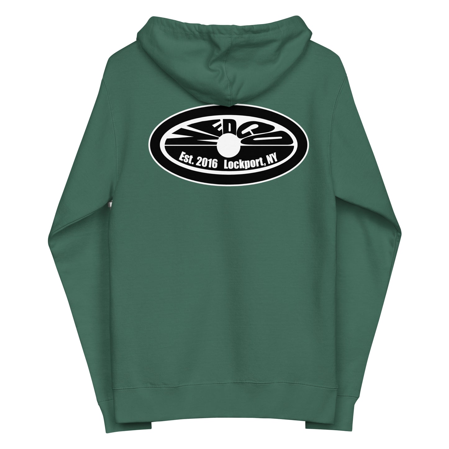Unisex fleece zip up hoodie