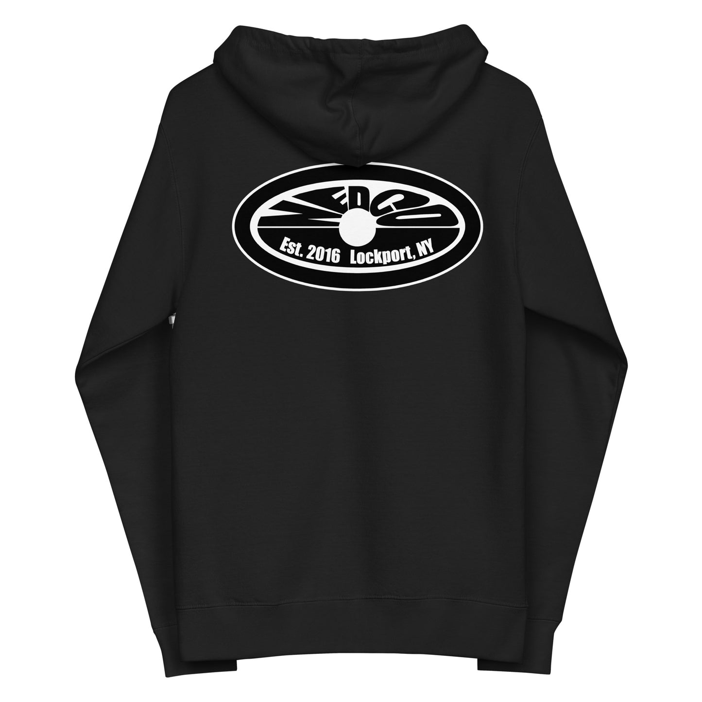 Unisex fleece zip up hoodie