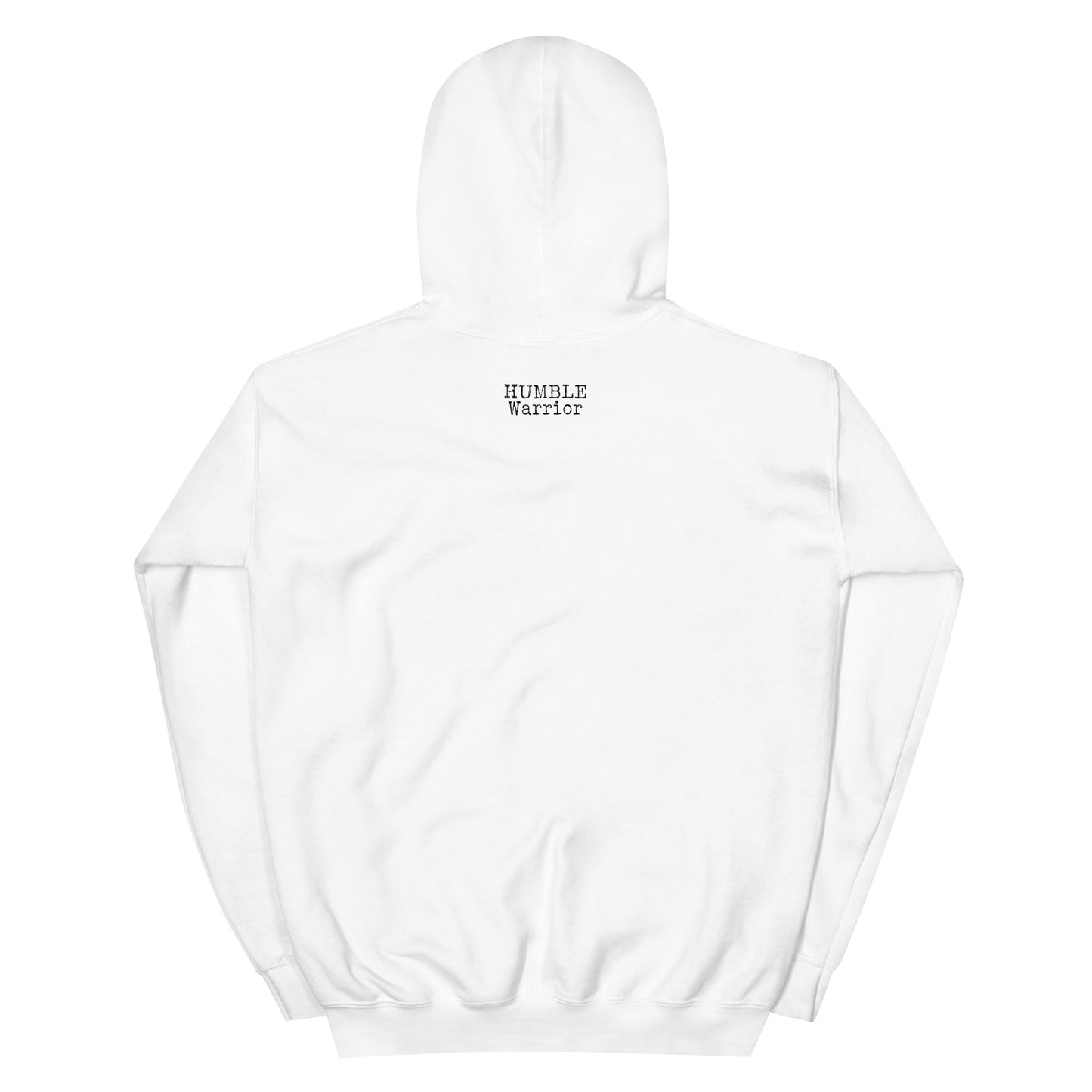 Humble Warrior White Pullover Hoodie