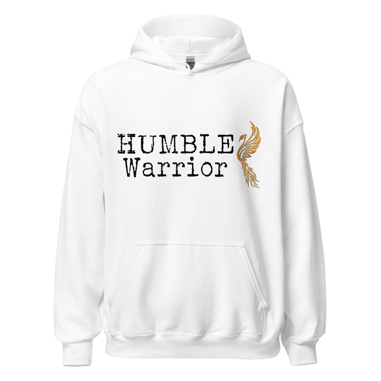 Humble Warrior White Pullover Hoodie