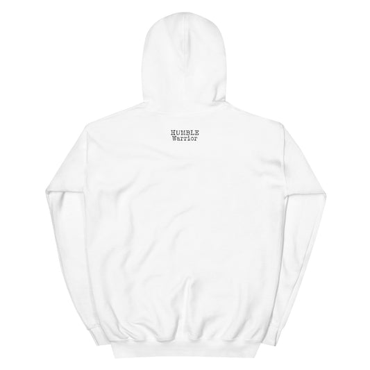 Humble Warrior White Pullover Hoodie