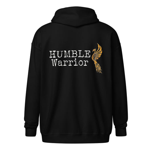 Humble Warrior Black zip hoodie